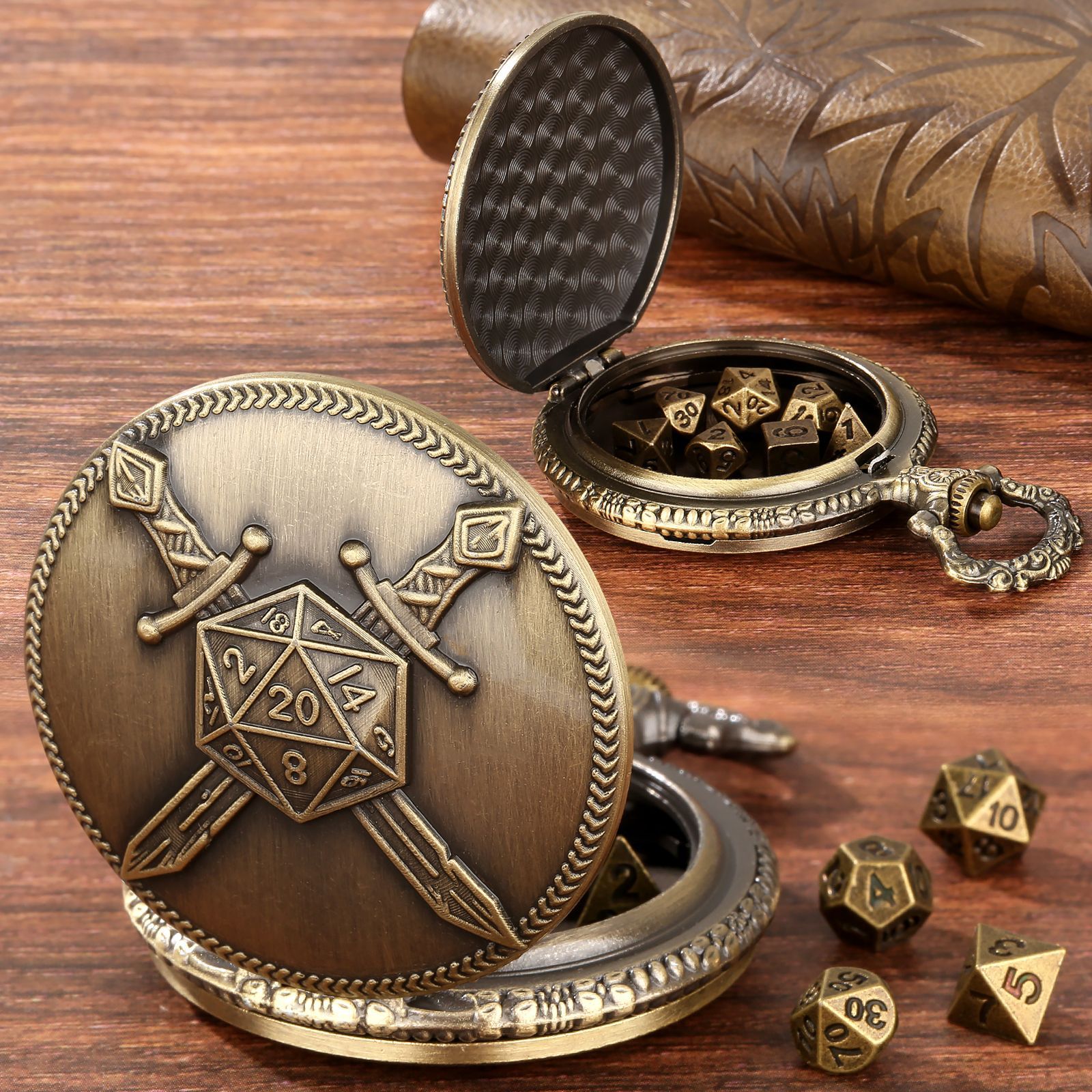 Retro Gaming Cabinet - 2025 Creatieve Retro Krijgerszwaard Zakhorloge Etui