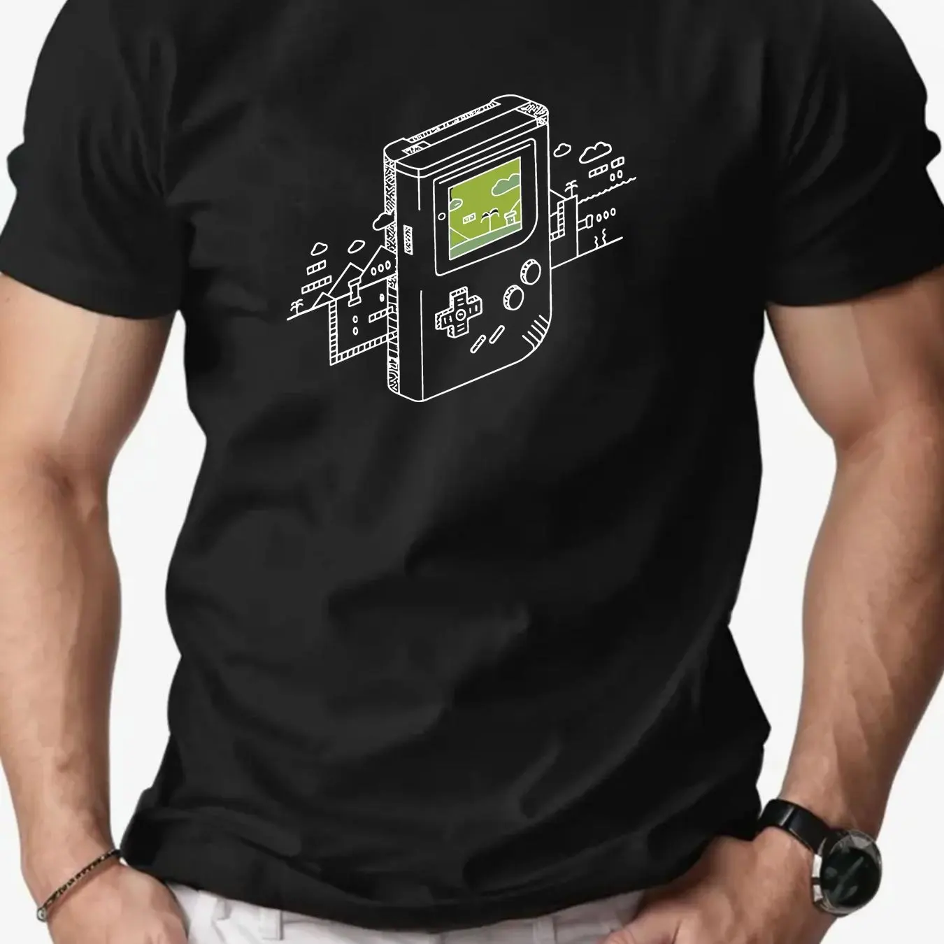 Retro Gaming Design - Herenshirt met retro gaming print, casual,
