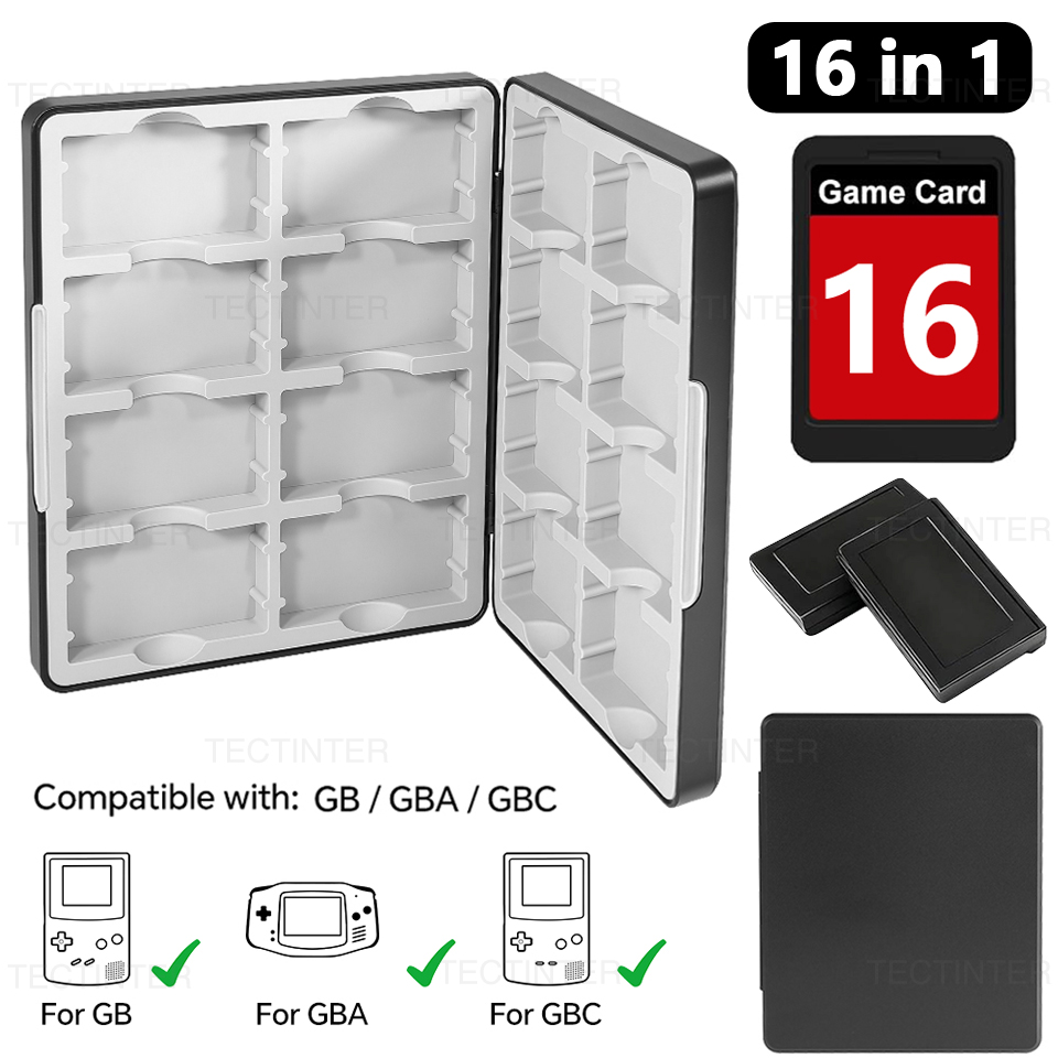 Game Boy Cartridge Holder - Draagbare 16 in 1 Game Card