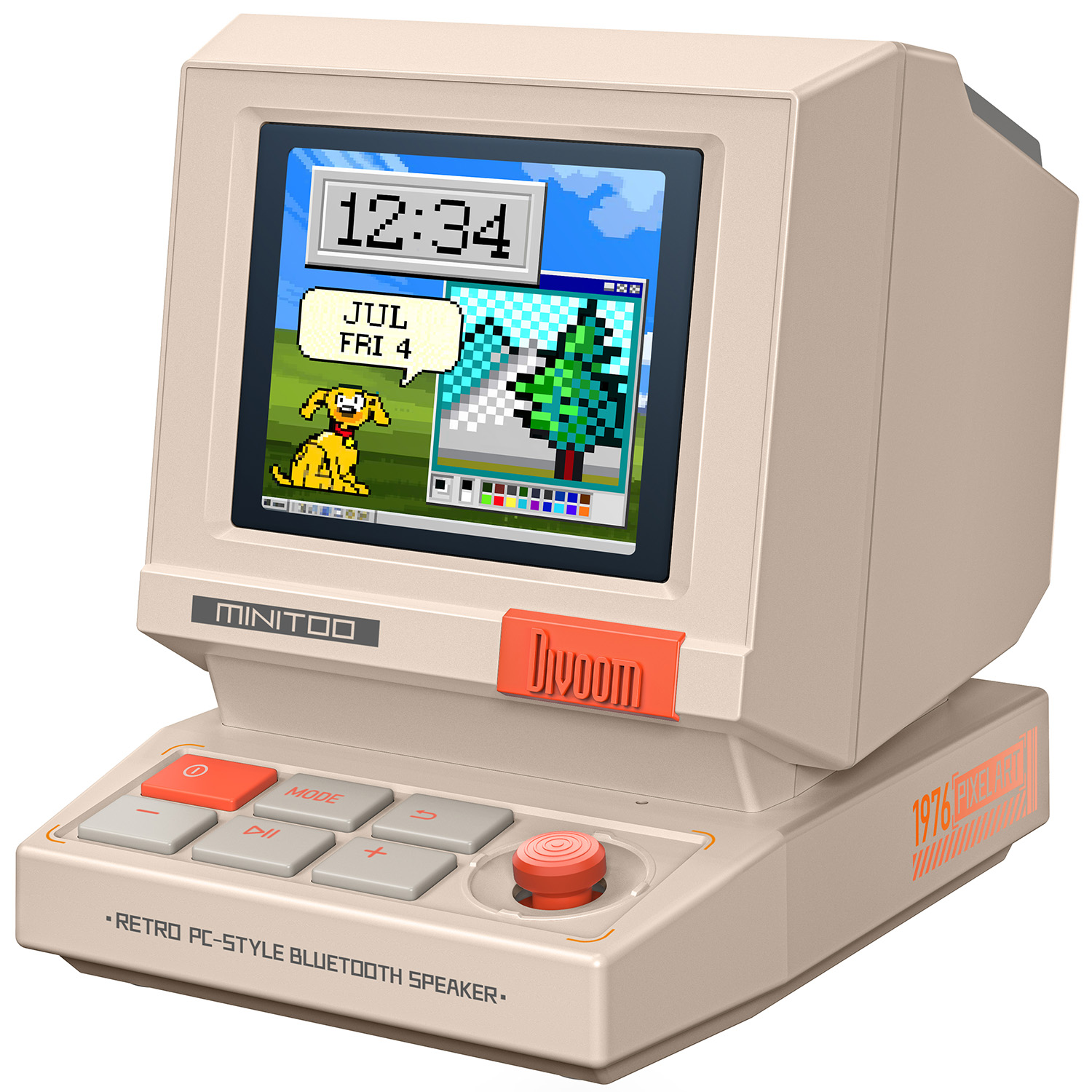 Retro Gaming Cabinet - Divoom MiniToo Retro Bluetooth-luidspreker Draagbare Pixel