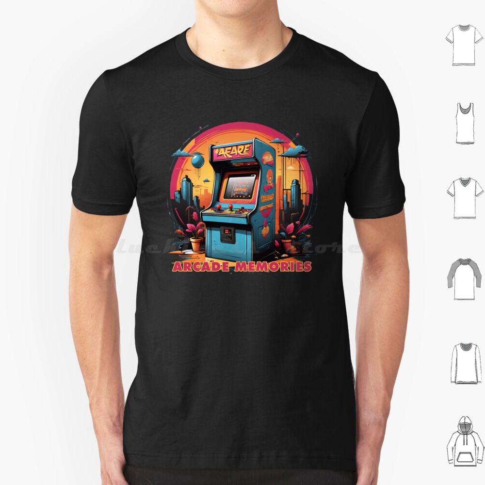 Retro Gaming Videos - Arcade Memories-Arcade T-shirt Katoen Mannen Vrouwen
