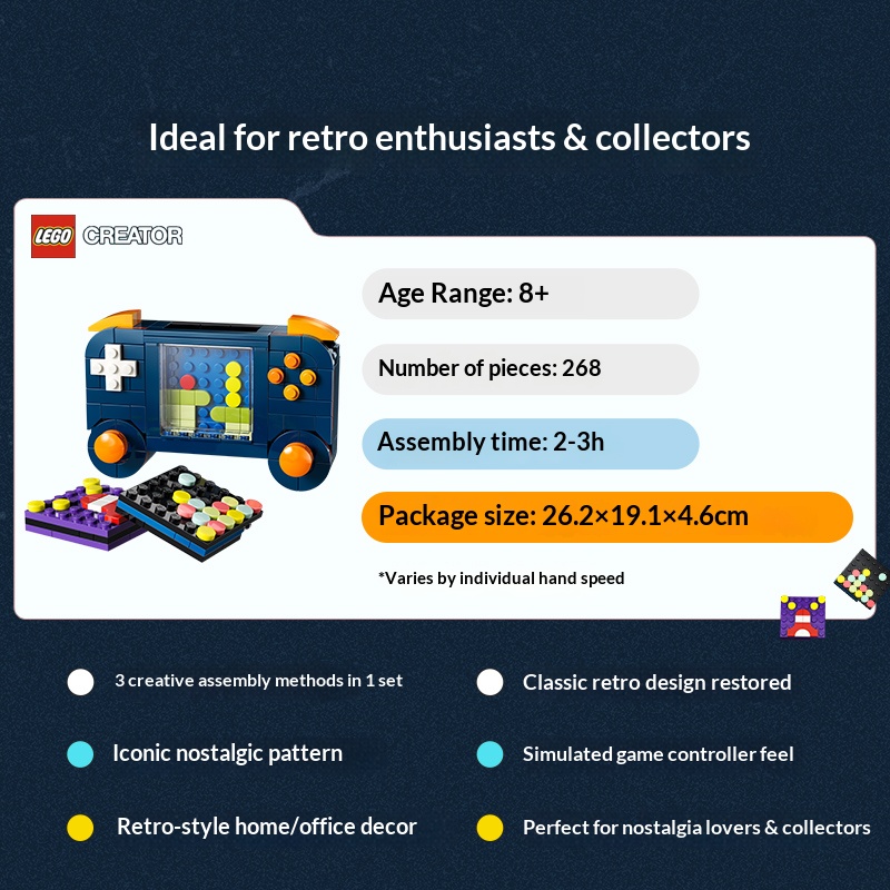LEGO Creator 3-in-1 Bouwstenen - Retro Gaming Videos recensie en prijs