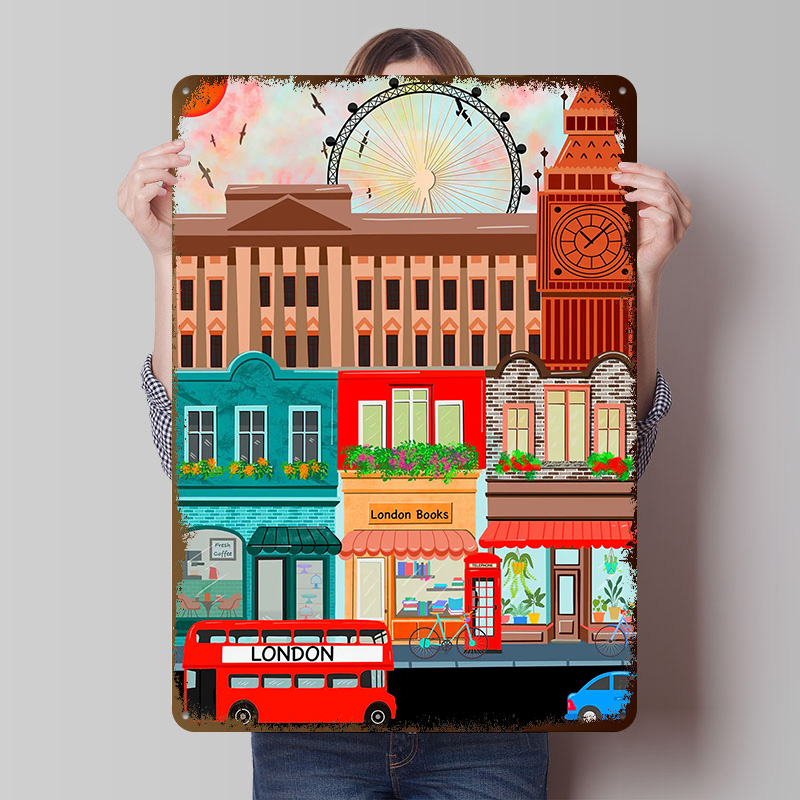 Londen Reisplaat Poster Op Maa - Retro Gaming In London recensie en prijs