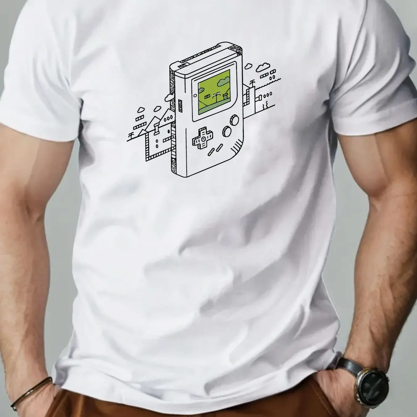 Herenshirt met retro gaming pr - Retro Gaming Design recensie en prijs